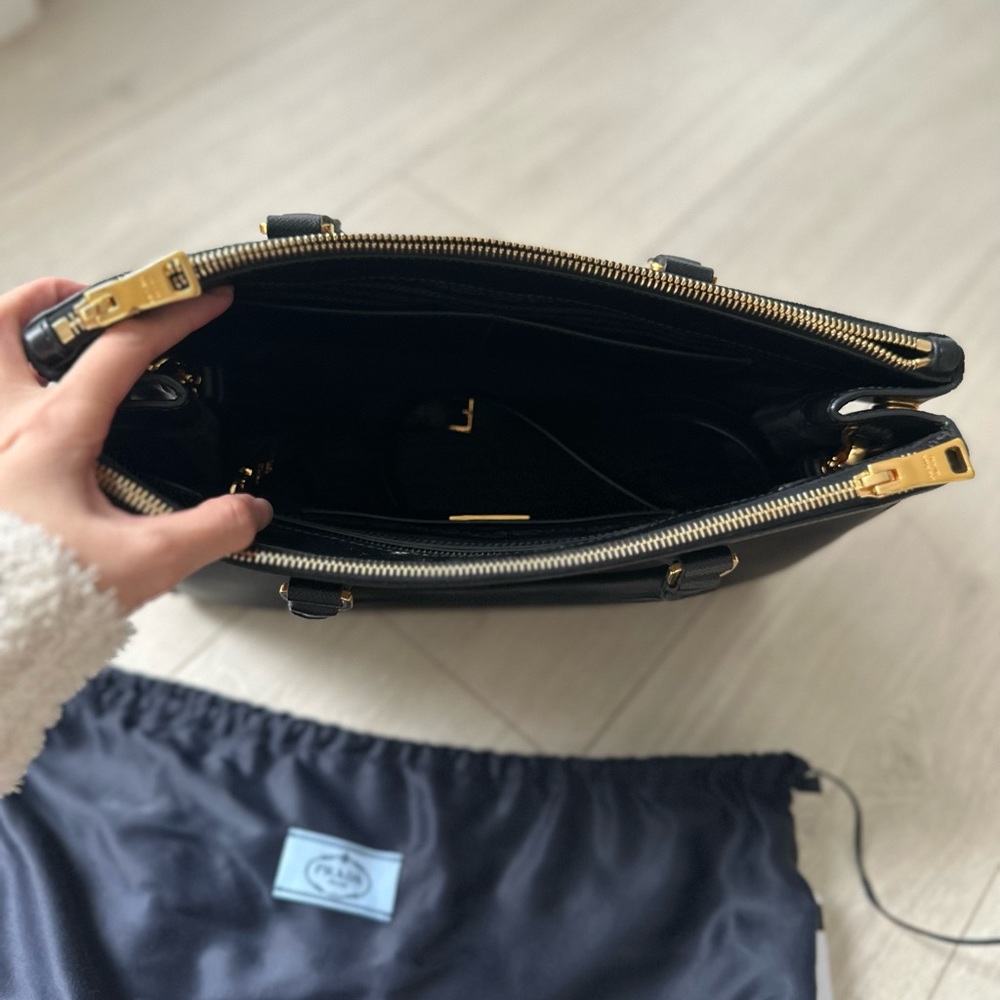 Prada Saffiano Lux Double Zip Tote - Picture 6 of 6